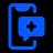 Telehealth and EHR support: icon